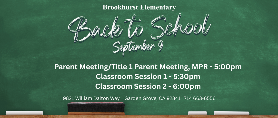 Back to School Night